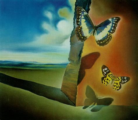 Landscape with Butterflies,1956 by Salvador Dali